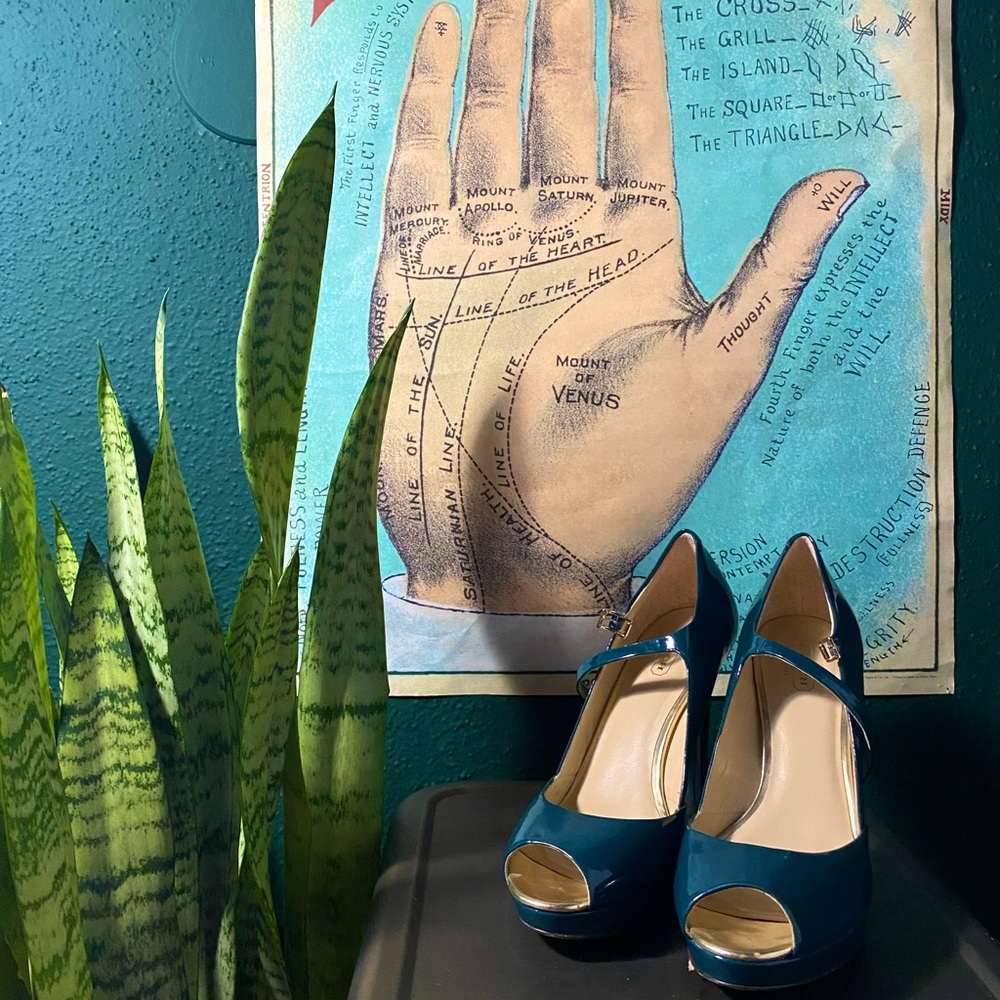 Retired Coach Teal Heels size 8.5
